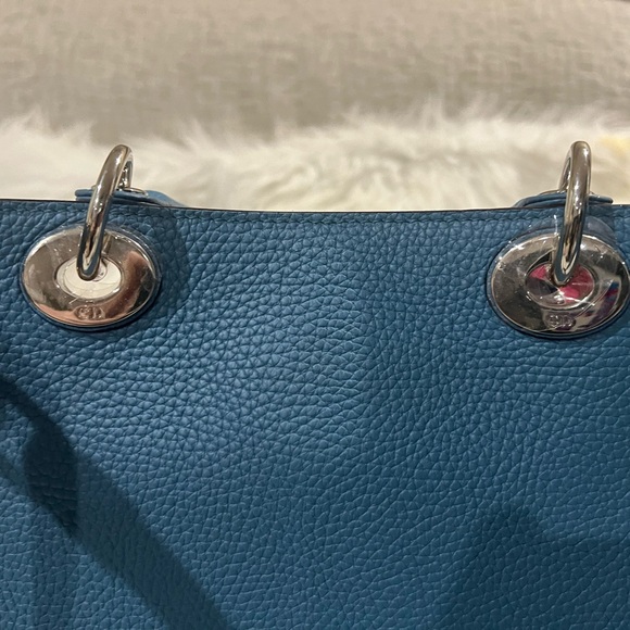 Dior Blue Shoulder Bag with Silver Accents - Picture 2 of 5